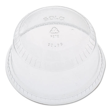 Dart® Soloserve Flat-top Dome Cup Lids, Fits 5 Oz To 8 Oz Containers, Clear, 50-pack 20 Packs-carton freeshipping - TVN Wholesale